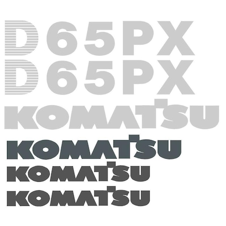 Aftermarket Decal Set for Komatsu D65PX Dozer KOMD65PXDECALSET